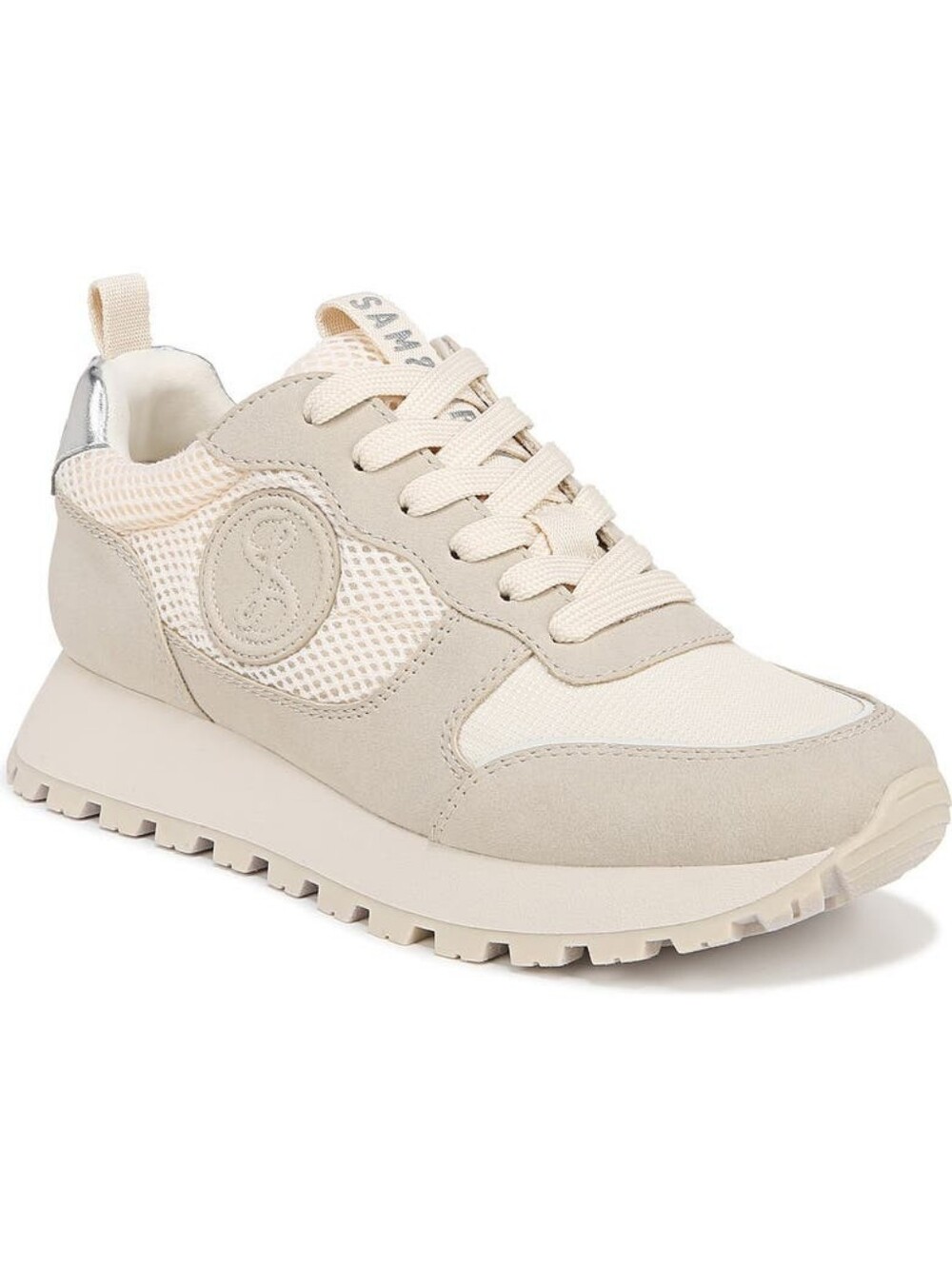 Classy Sam & Libby Womens RANDAL Casual and Fashion Sneakers 10 M Cream/Beige